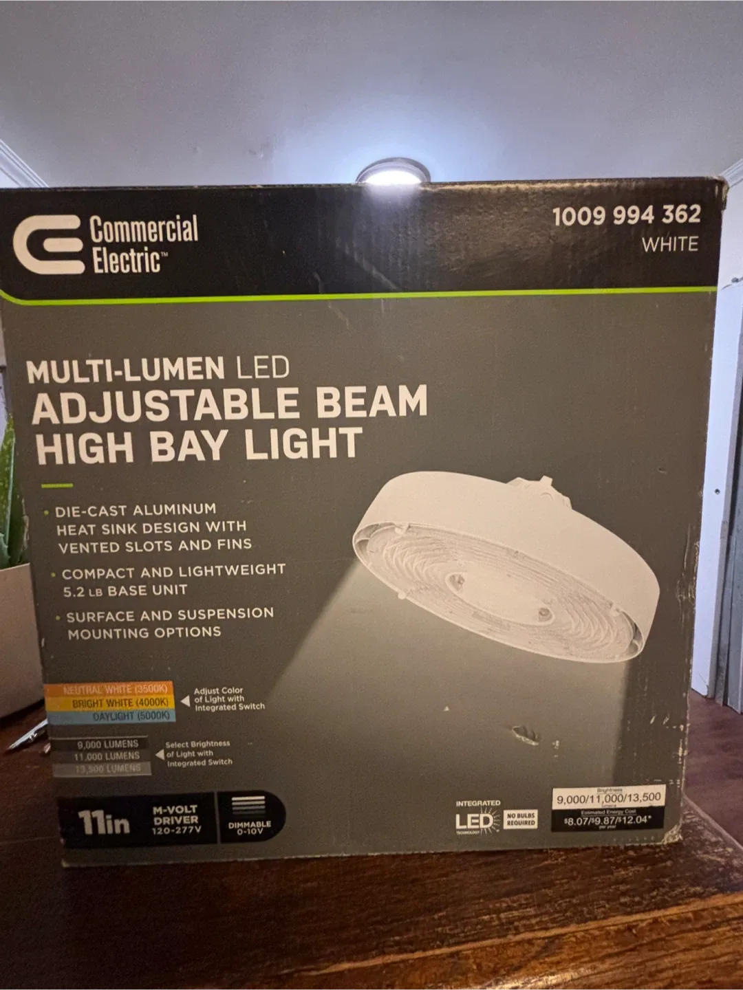 Commercial Electric LED Adjustable High Bay Light image indicator(2)