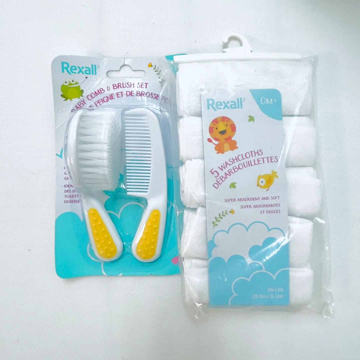 Baby Bundle: Rexall Brush Set, Burt's Bees Baby Powder image indicator(6)