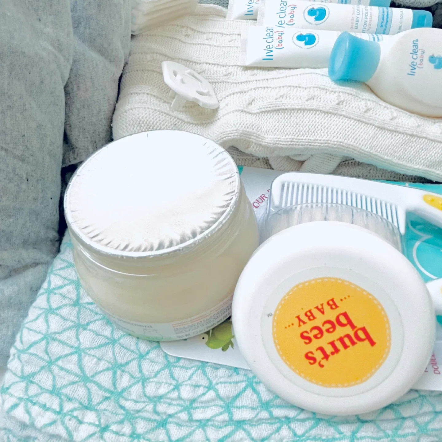 Baby Bundle: Rexall Brush Set, Burt's Bees Baby Powder image indicator(5)