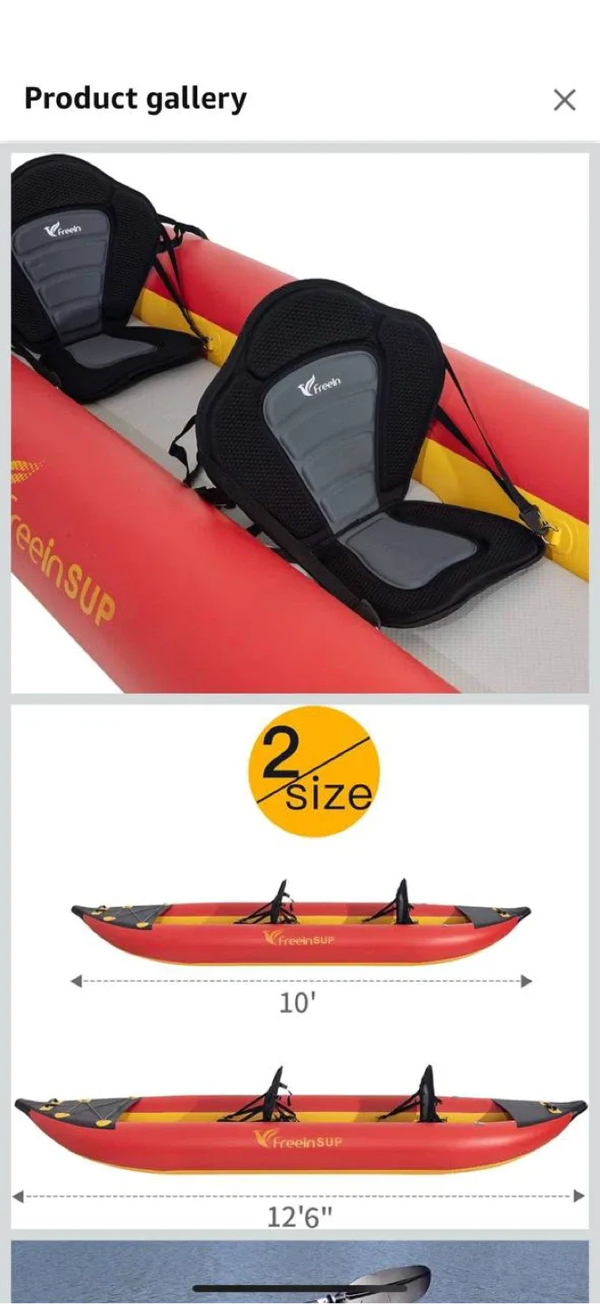 Freein Inflatable Kayak 12’6” – NEW! image indicator(4)