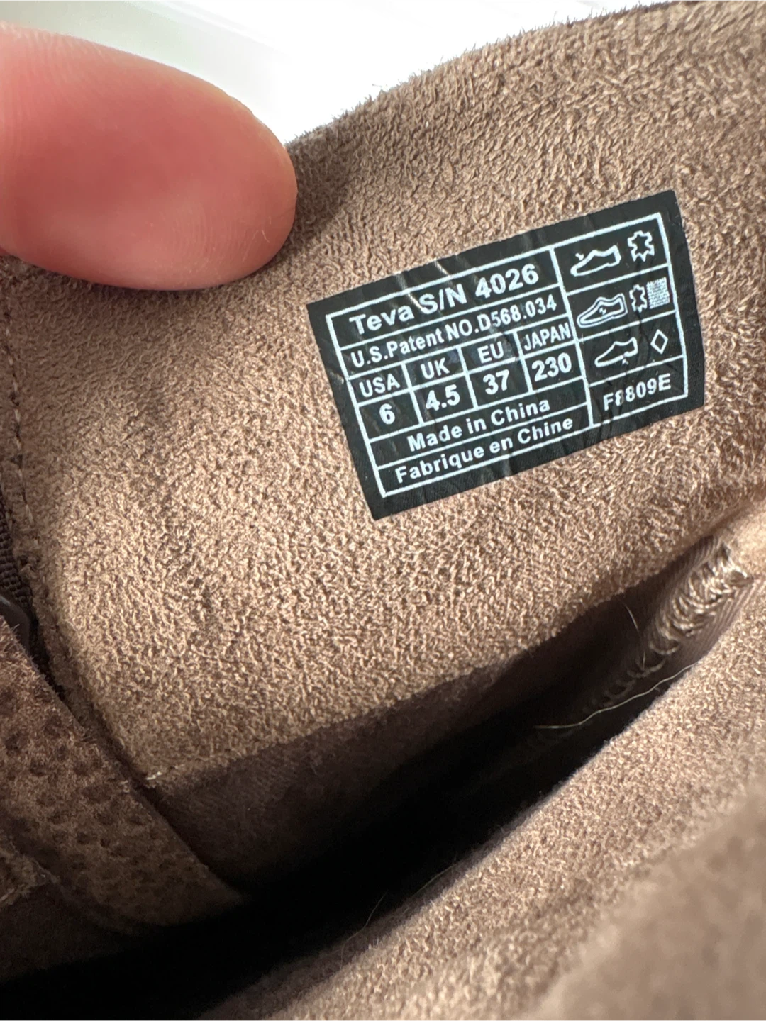 Teva Brown Suede Tall Boots - kids Size 6 - photo 5