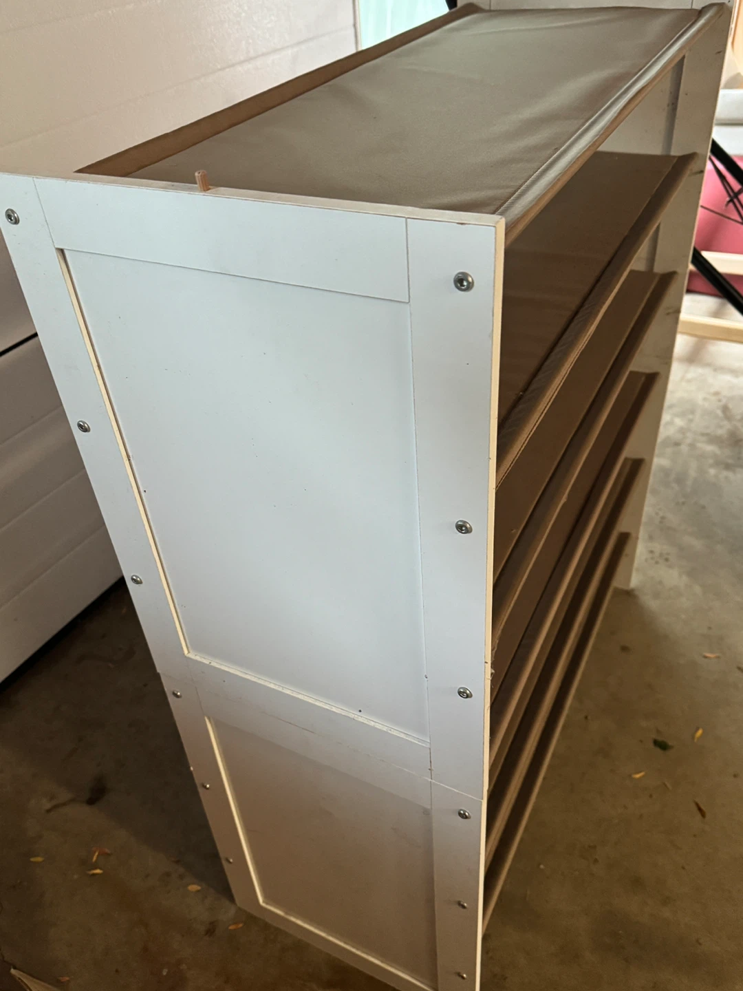 White Wooden Shoe Rack - photo 3