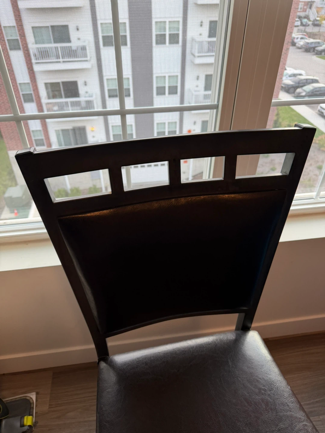 4 Black Faux Leather Bar Stool - photo 5