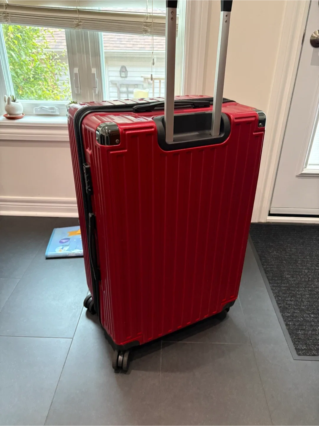 Red 28 inch luggage from JAPAN large suitcase baggage image indicator(3)