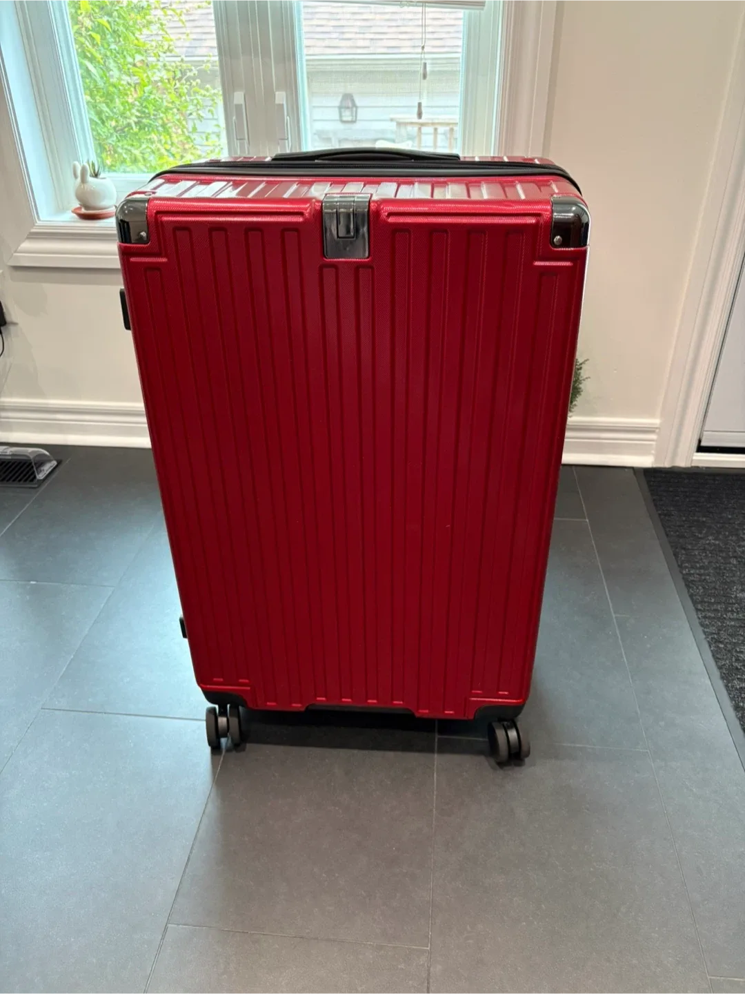 Red 28 inch luggage from JAPAN large suitcase baggage image indicator(2)