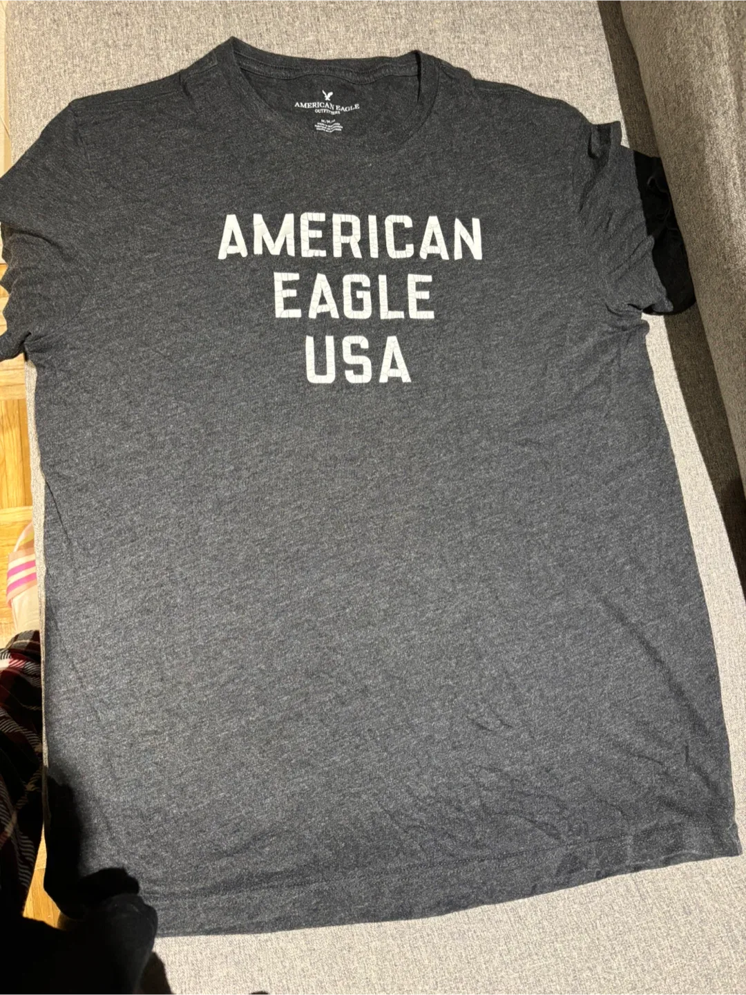 American Eagle Grey T-Shirt, Size XL