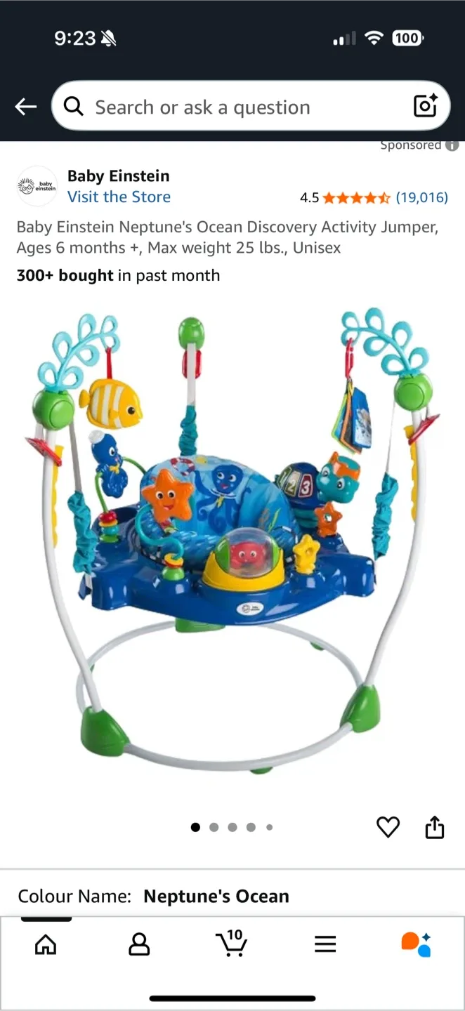 Baby Einstein Neptune's Ocean Discovery Jumper image indicator(2)