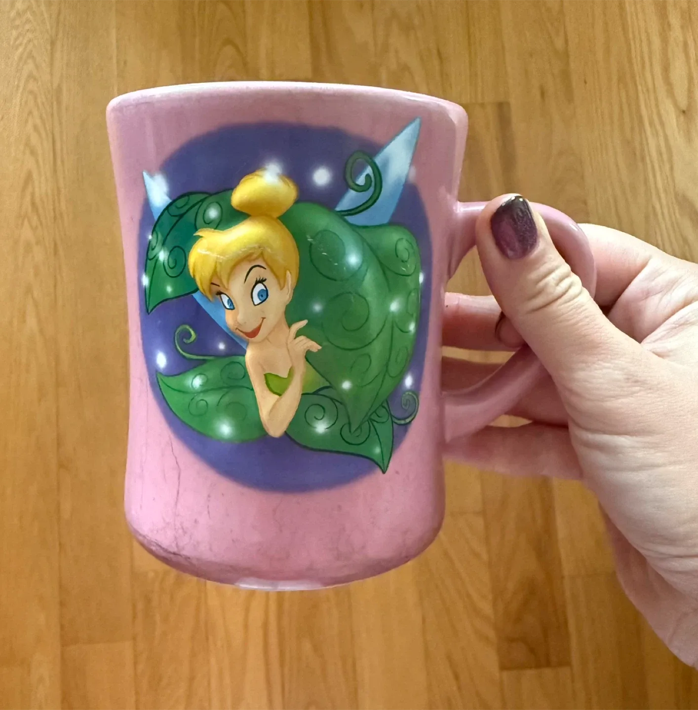 Disney Store Tinkerbell Pink Mug thumbnail