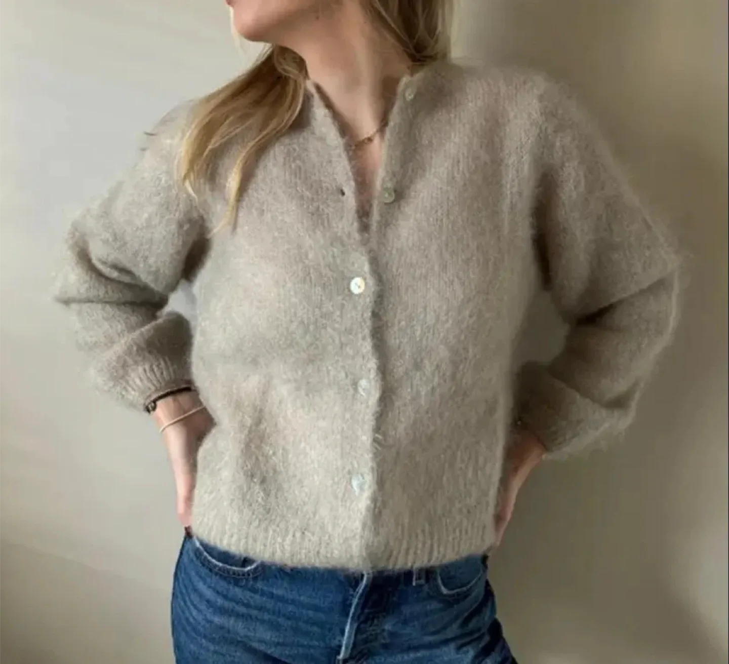 Two Mohair-like Cardigans