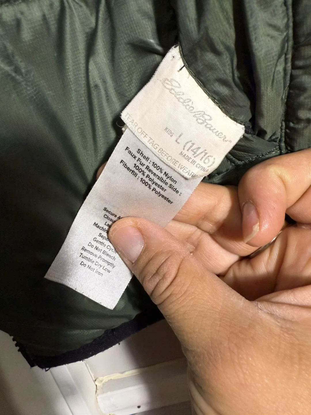 Eddie Bauer Kids Reversible Puffer Jacket Size L image indicator(5)