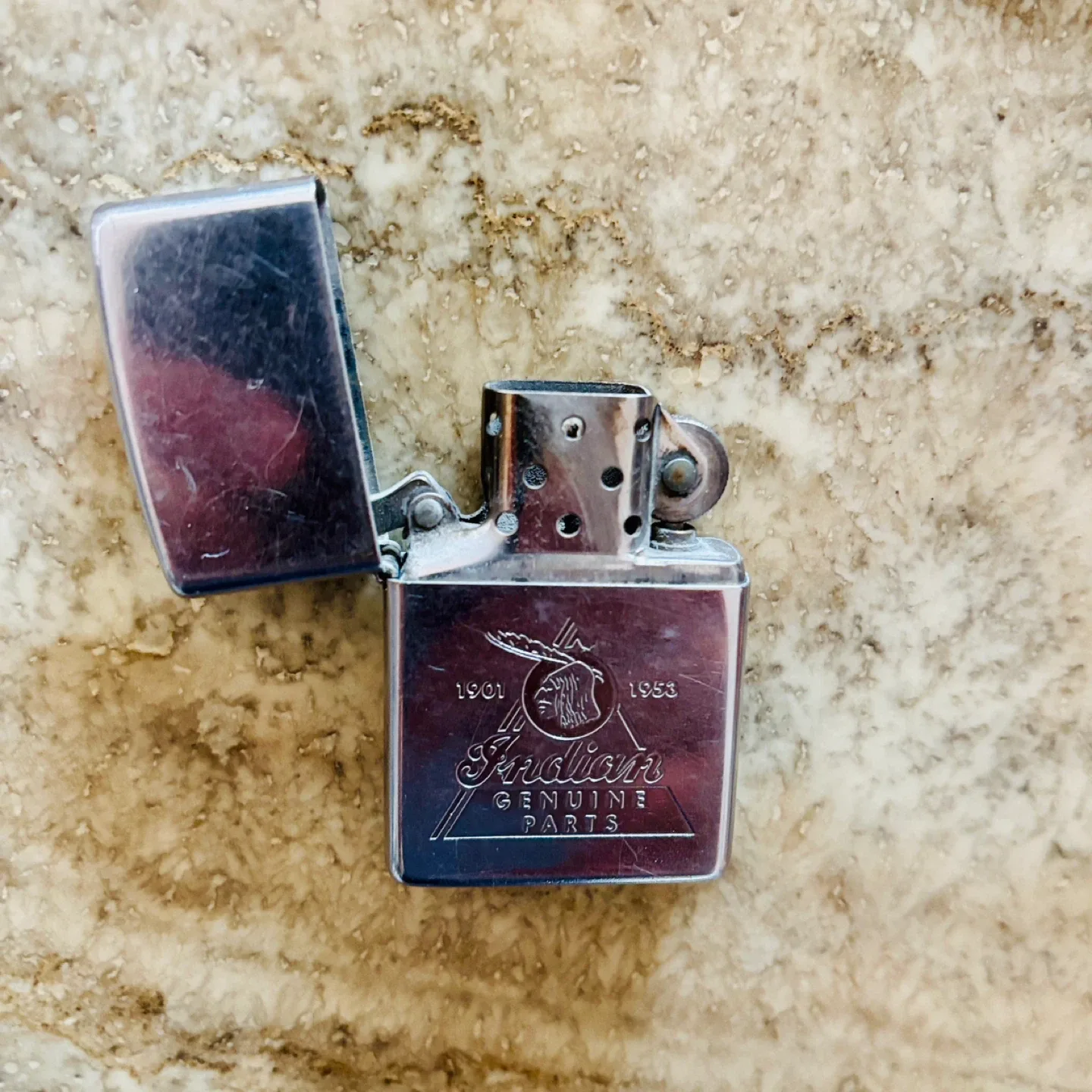 Vintage Indian Motorcycle Zippo Lighter thumbnail