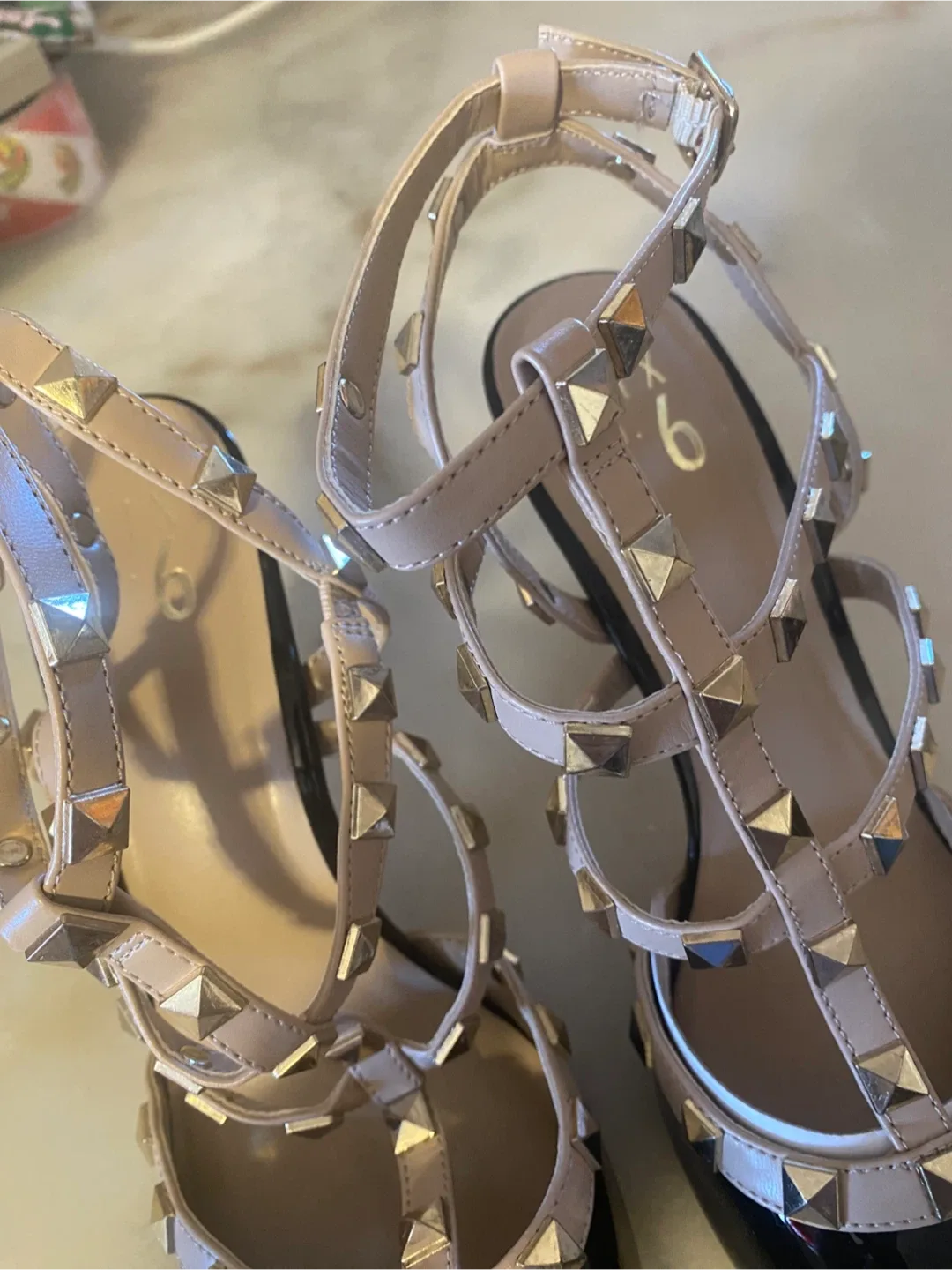 Mix No. 6 Black Studded Heels - Size 6 image indicator(2)