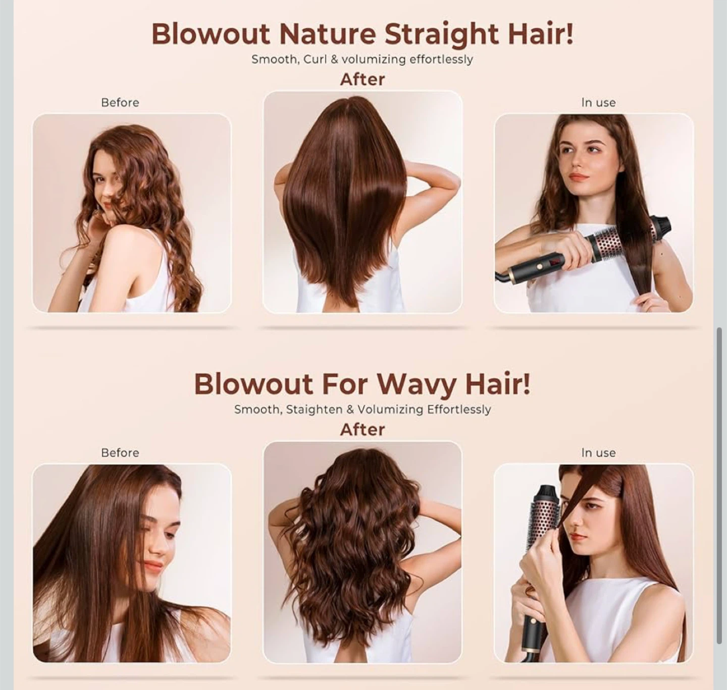 3 in 1 Styling & Volumizing Hot Air Brush - photo 5