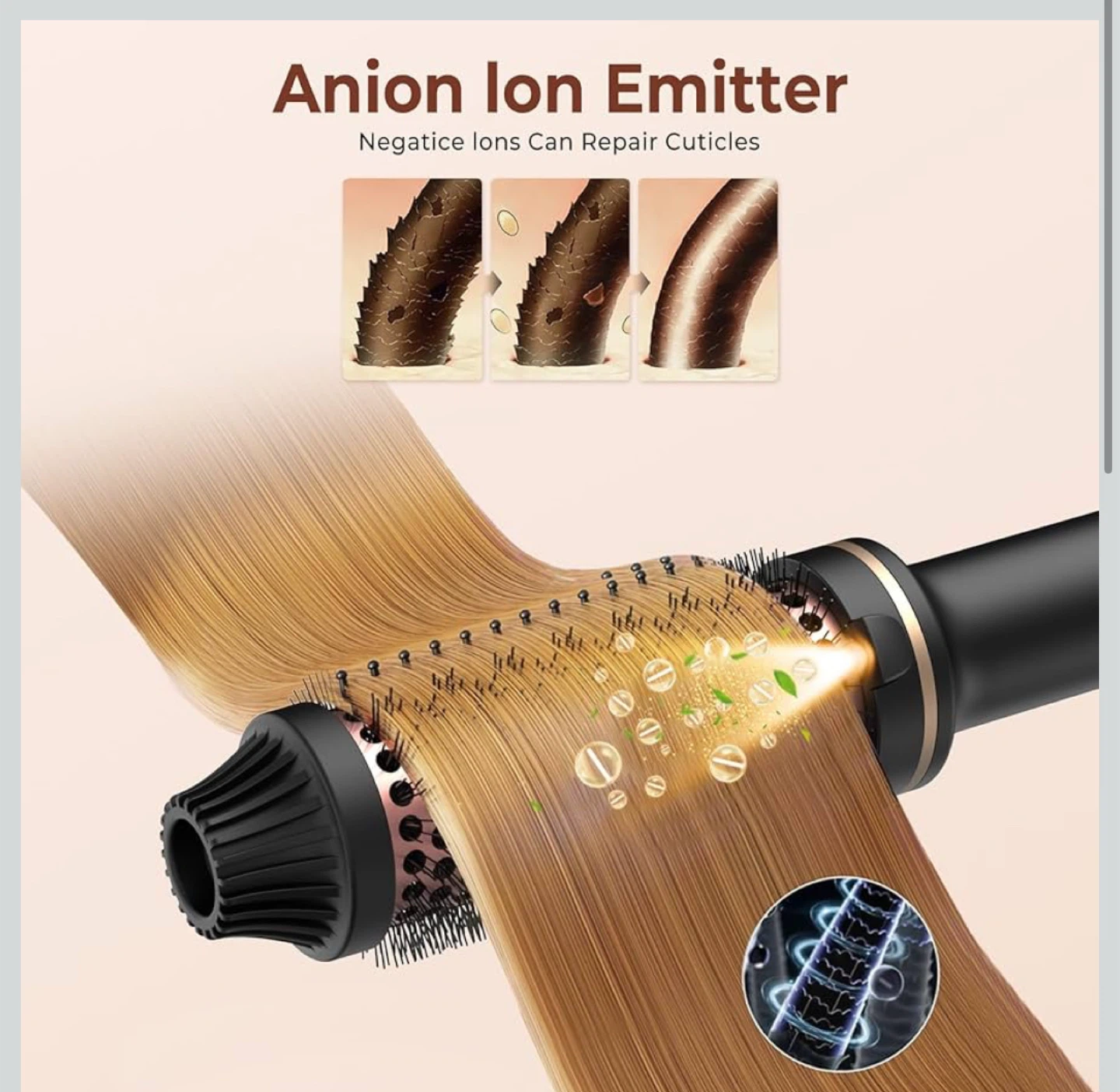 3 in 1 Styling & Volumizing Hot Air Brush - photo 3