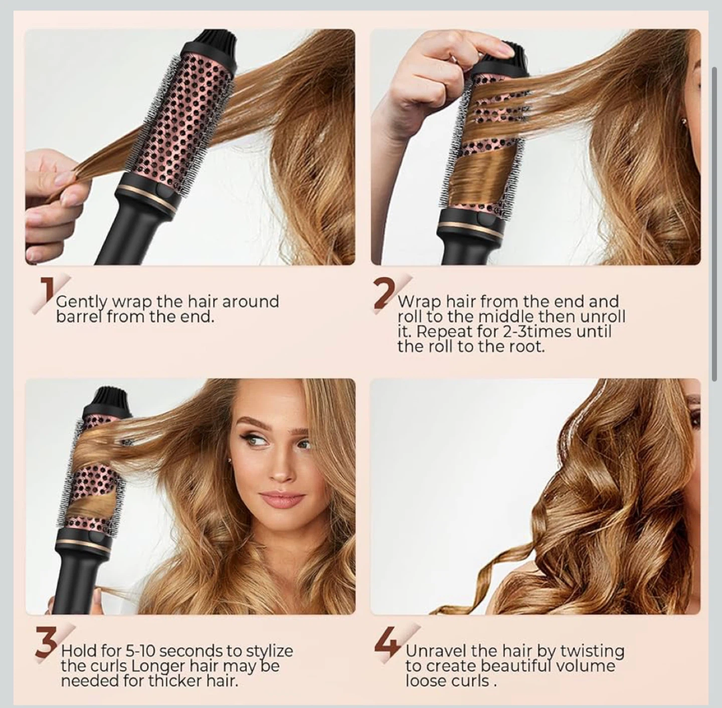 3 in 1 Styling & Volumizing Hot Air Brush - photo 4