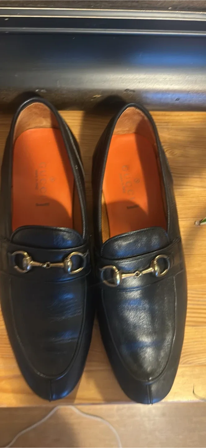 Gucci Black Leather Horsebit Loafers image indicator(2)