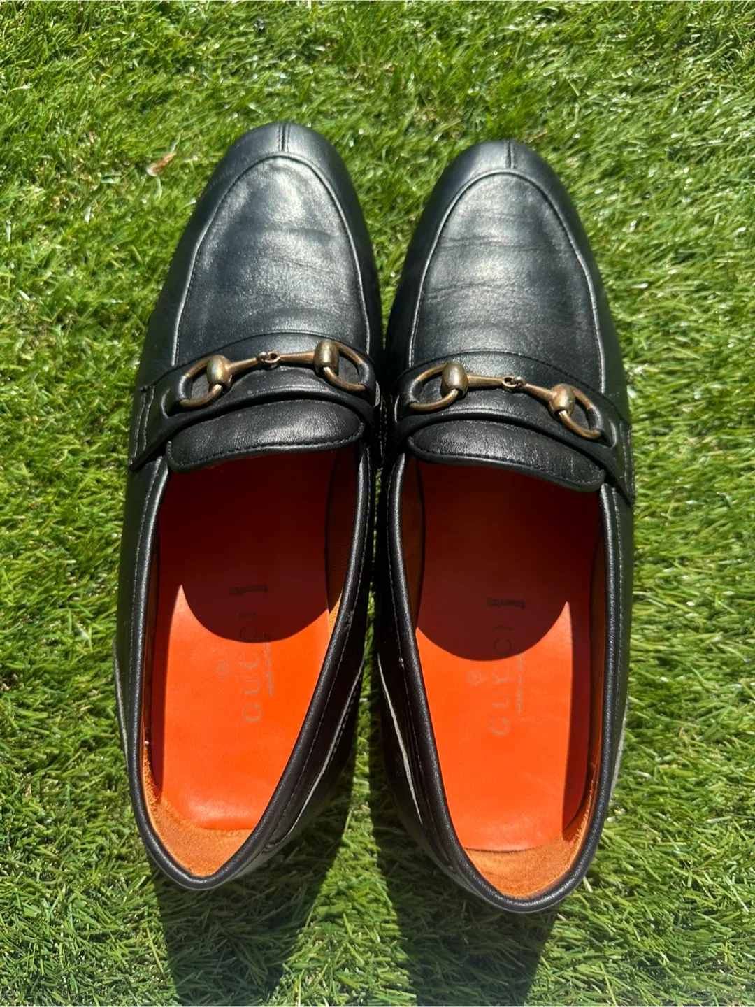 Gucci Black Leather Horsebit Loafers image indicator(5)