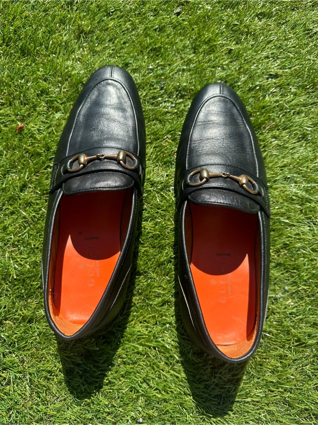 Gucci Black Leather Horsebit Loafers image indicator(4)