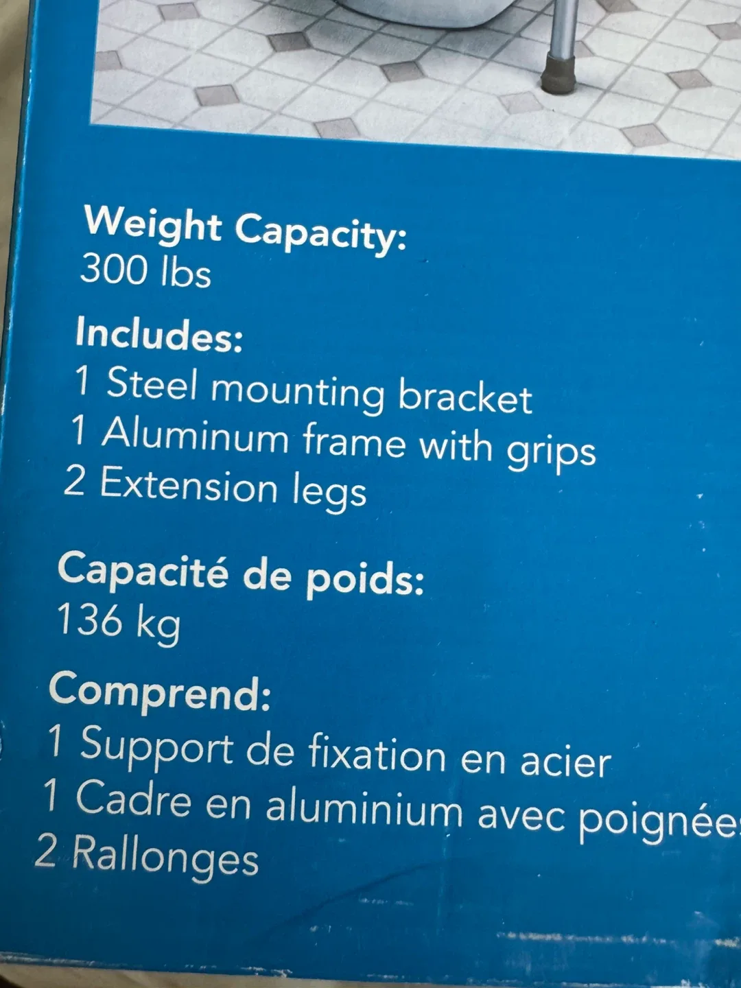 Brand New in the Both Toilet Safety Handle Bars - NEW Never Used image indicator(7)