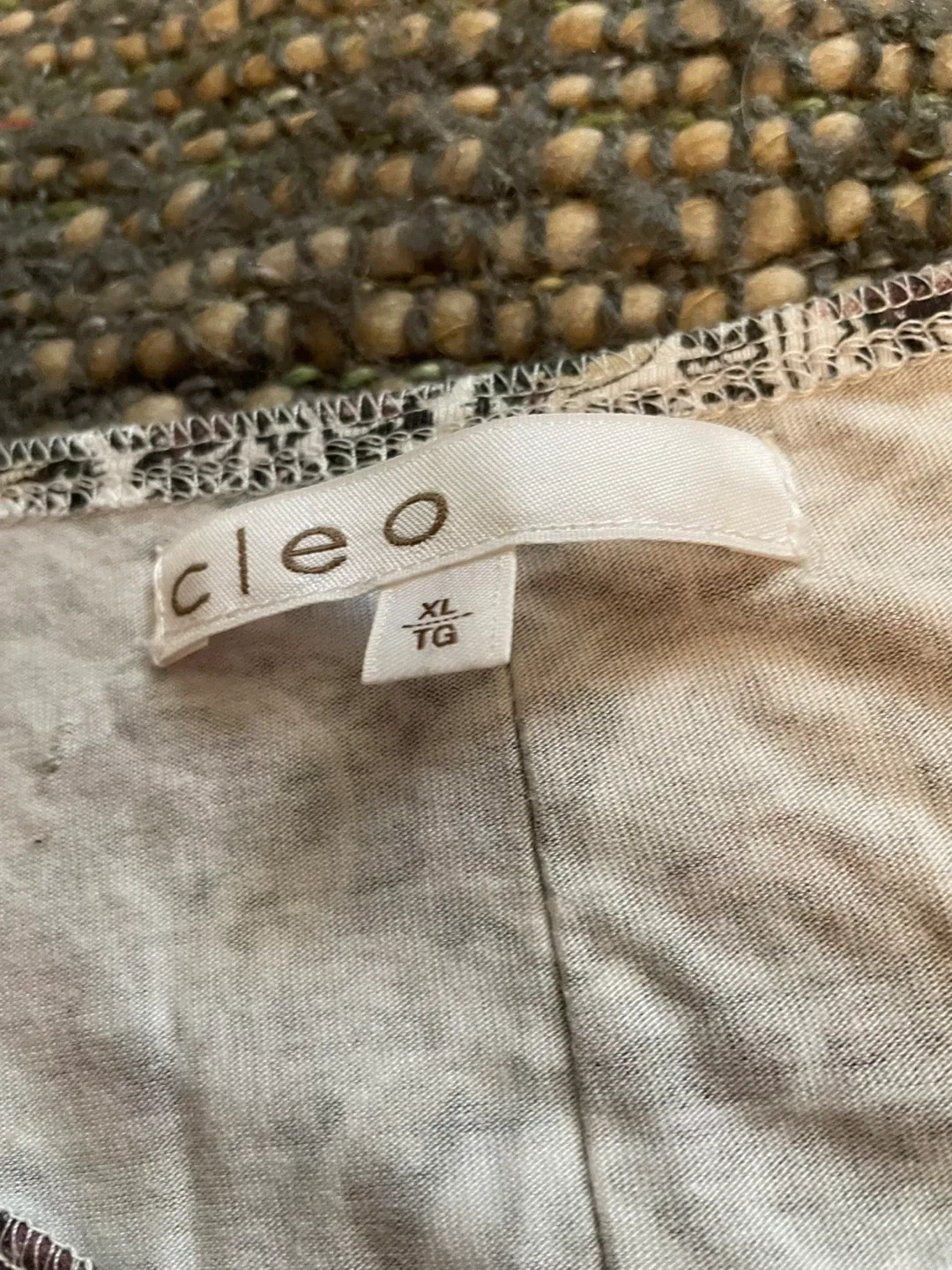 Pretty Brown Paisley Top by Cleo image indicator(4)