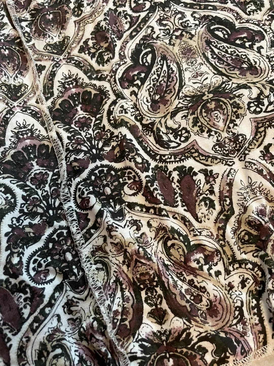 Pretty Brown Paisley Top by Cleo image indicator(3)