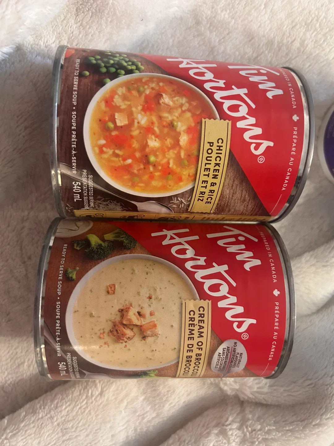 Tim Hortons Cream of Broccoli & Chicken Rice Soup