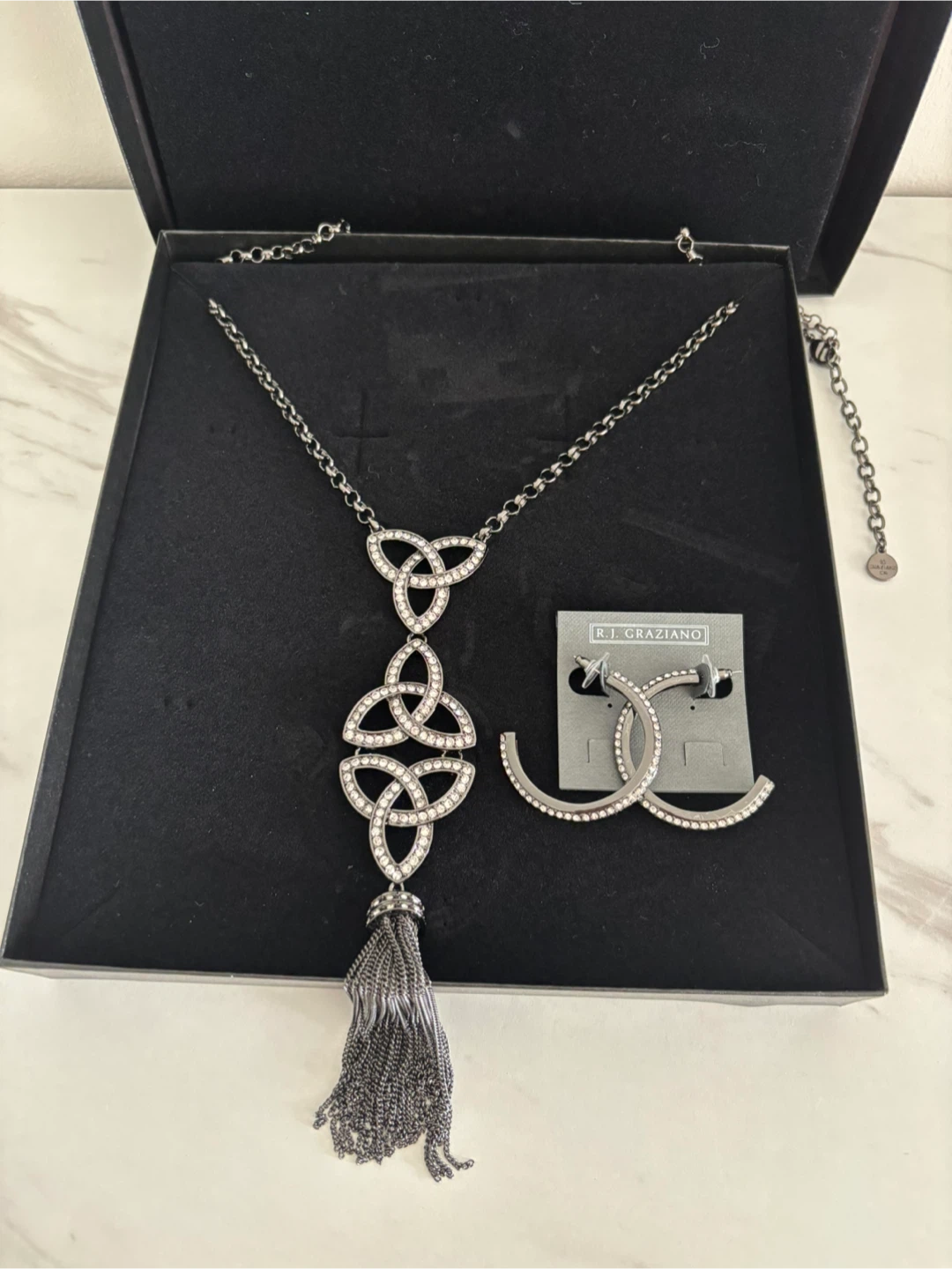 R.J. Graziano Necklace & Earring Set