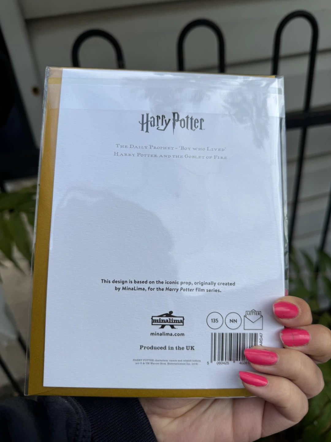 Harry Potter Daily Prophet 'Boy Who Lived' Card - photo 3