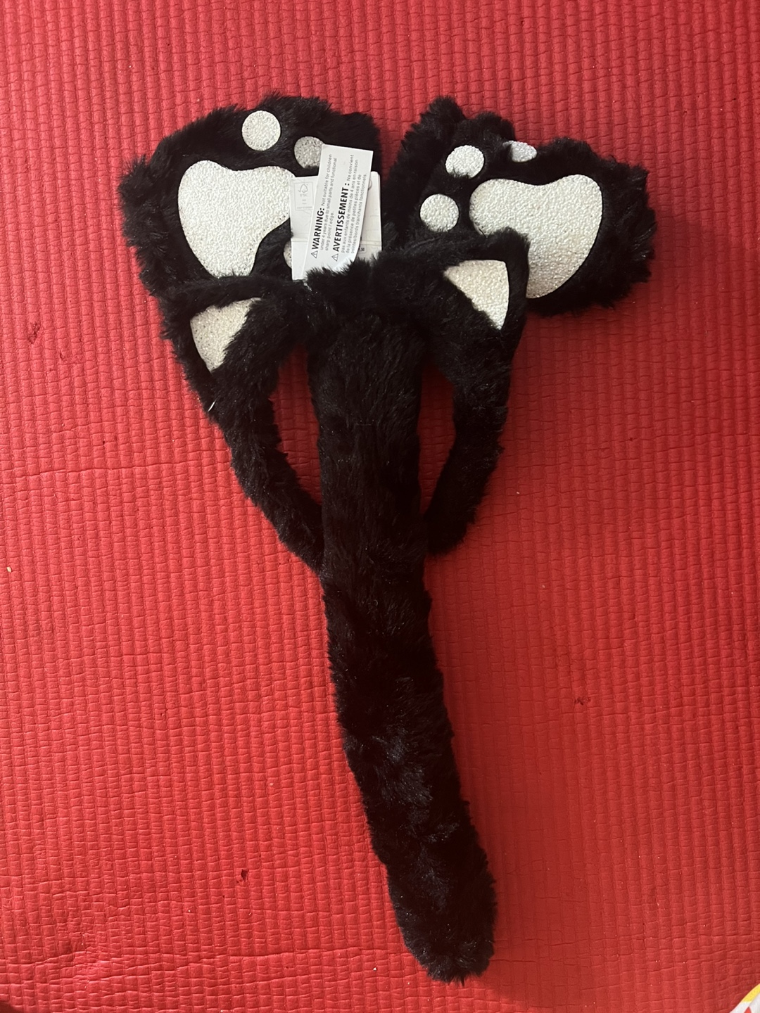 Black Cat Ears Headband & Tail Set