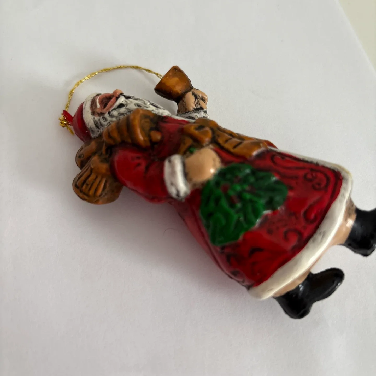 Vintage Santa Claus Christmas Ornaments Set of 2 image indicator(5)