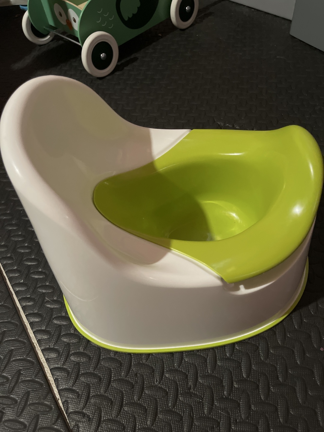 Potty Training Seat - Green and White - photo 2