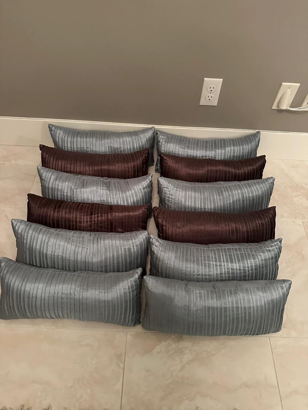 Decorative Pillows - Turquoise & Brown