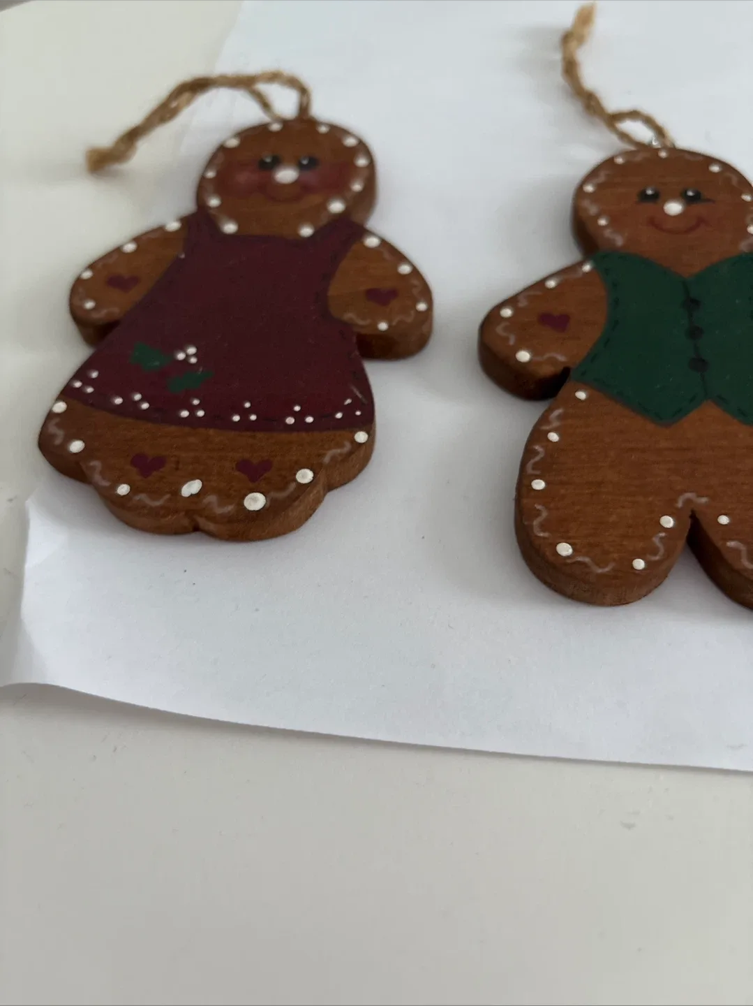 Gingerbread Man and Woman Christmas Ornaments image indicator(4)
