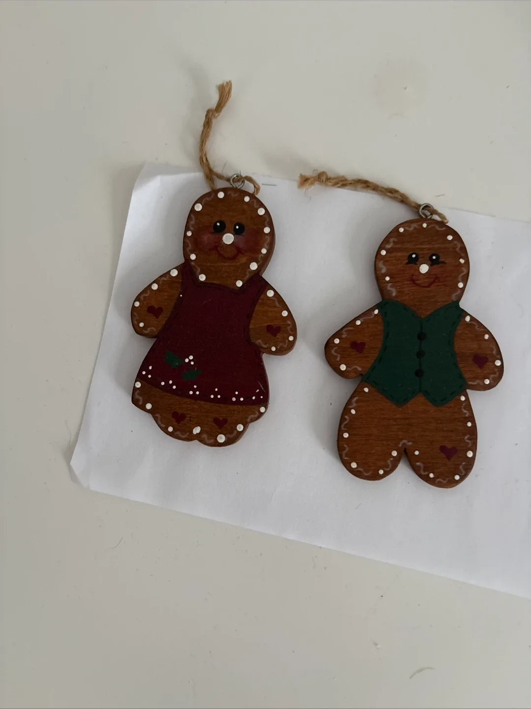 Gingerbread Man and Woman Christmas Ornaments image indicator(8)