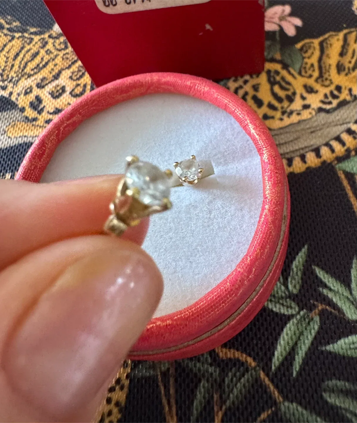 10K Gold 0.50 P.T. CZ Stud Earrings image indicator(2)