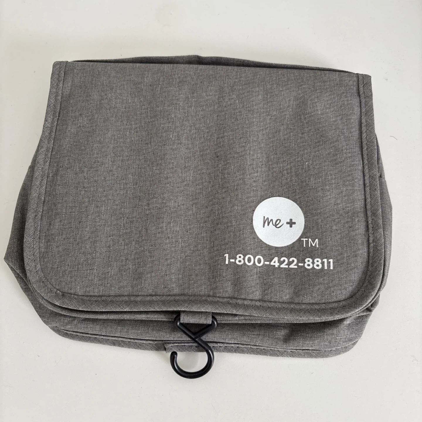 me+ Gray Hanging Toiletry Bag