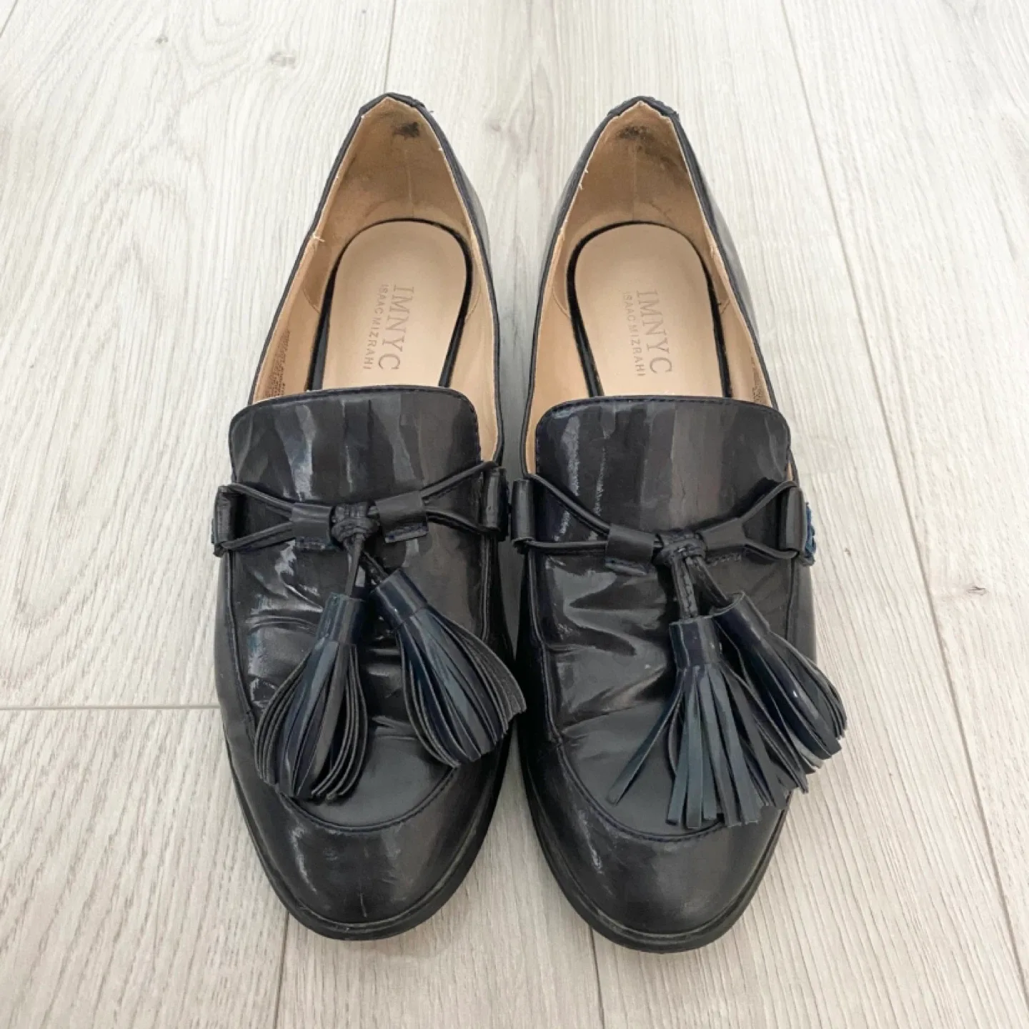 ISAAC MIZRAHI Patent Leather Loafers (6.5 US)