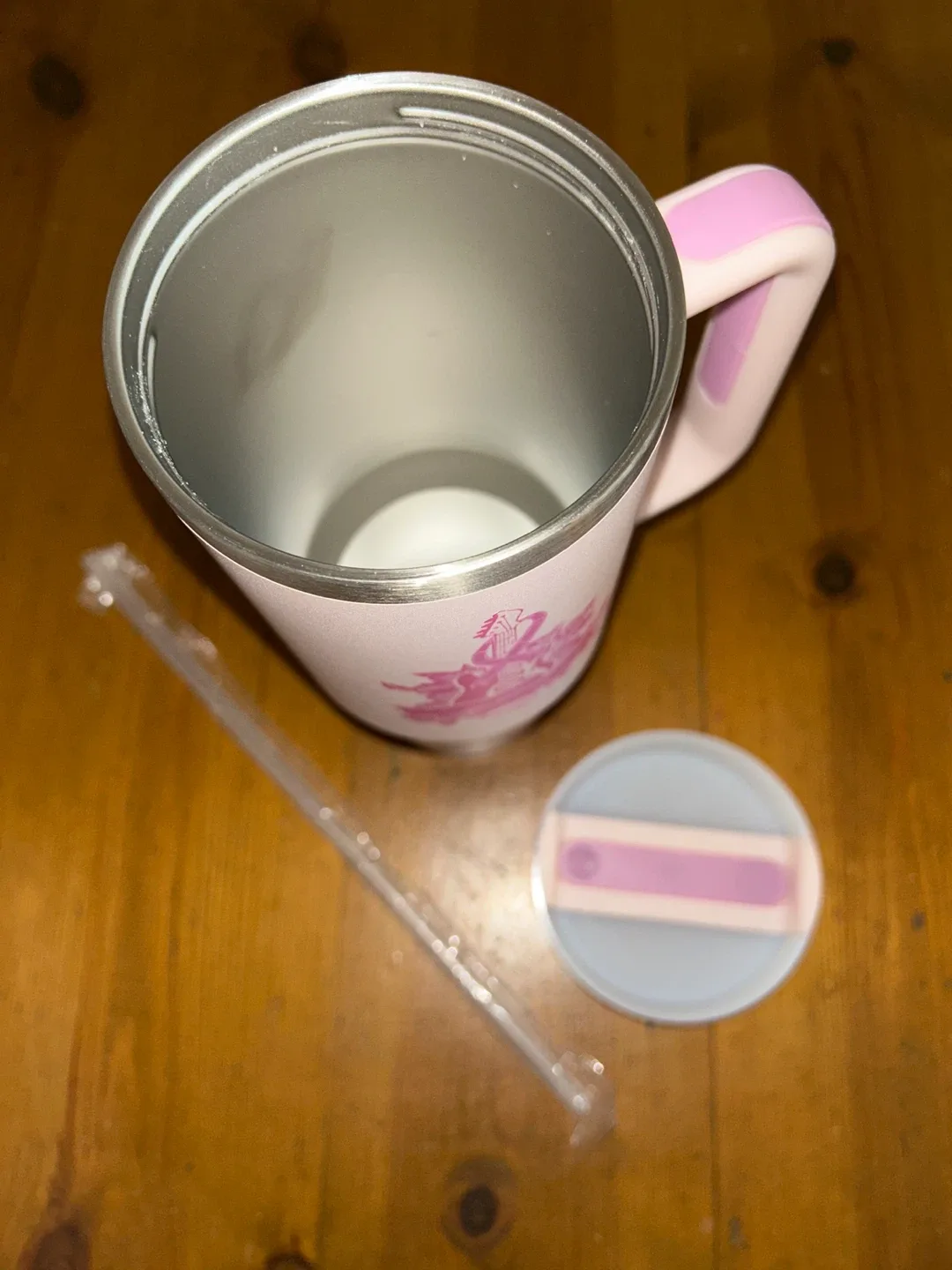 Hard Rock Cafe Pink 24 OZ Stainless XL Tumbler With Handle - NEW image indicator(2)