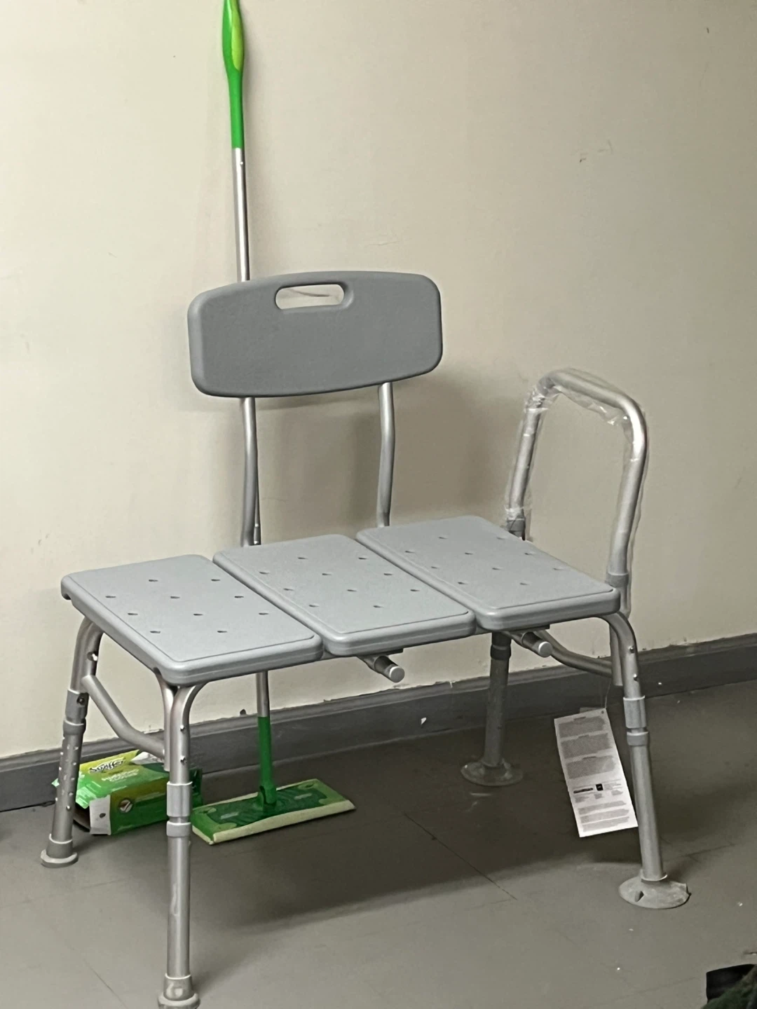 Gray Transfer Bench