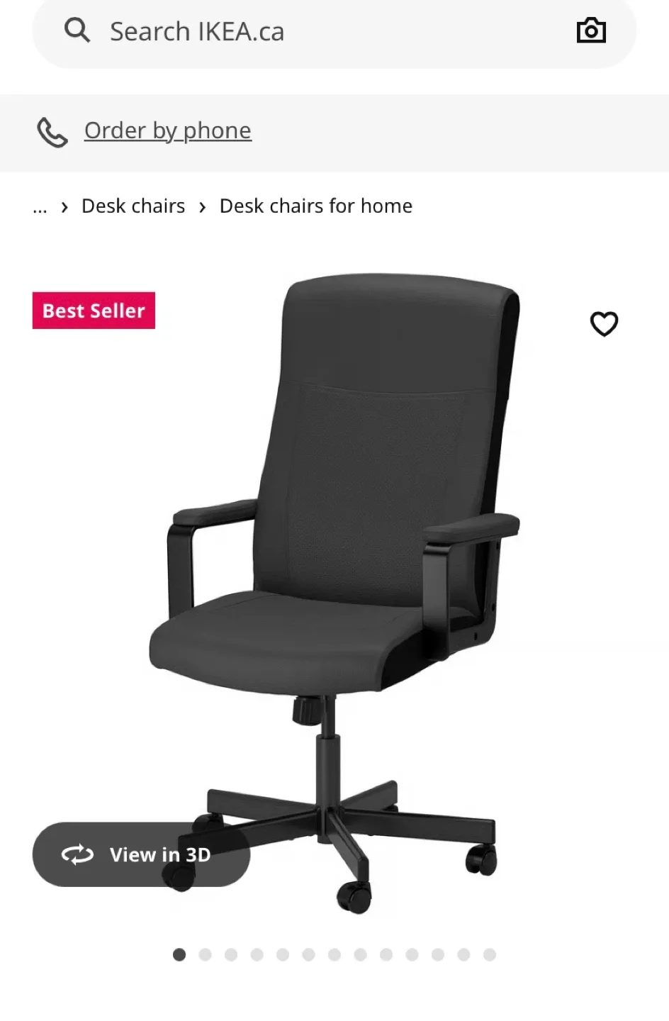 IKEA Markus Black Office Chair thumbnail