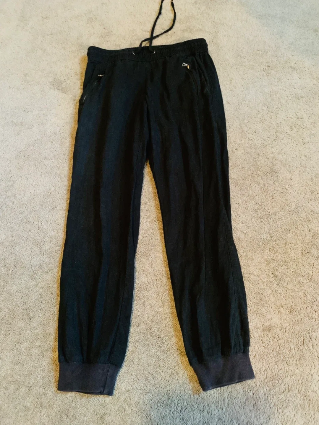 Women Black Jogger style casual pants thumbnail