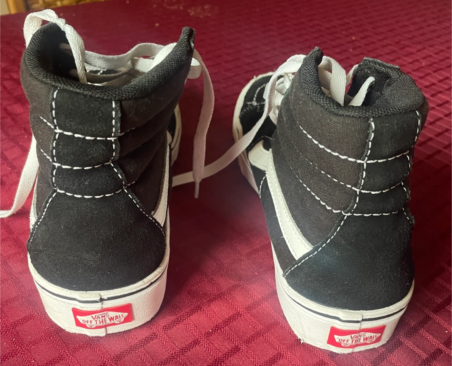 Vans Sk8-Hi Black/White - US Men's 9 / Women's 10.5 - photo 2