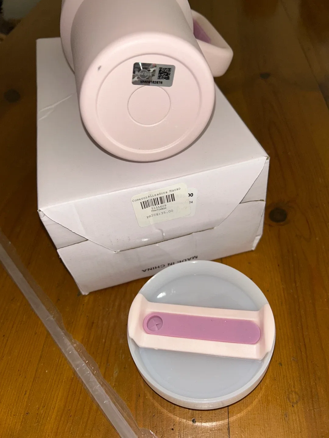 Hard Rock Cafe Pink 24 OZ Stainless XL Tumbler With Handle - NEW image indicator(3)