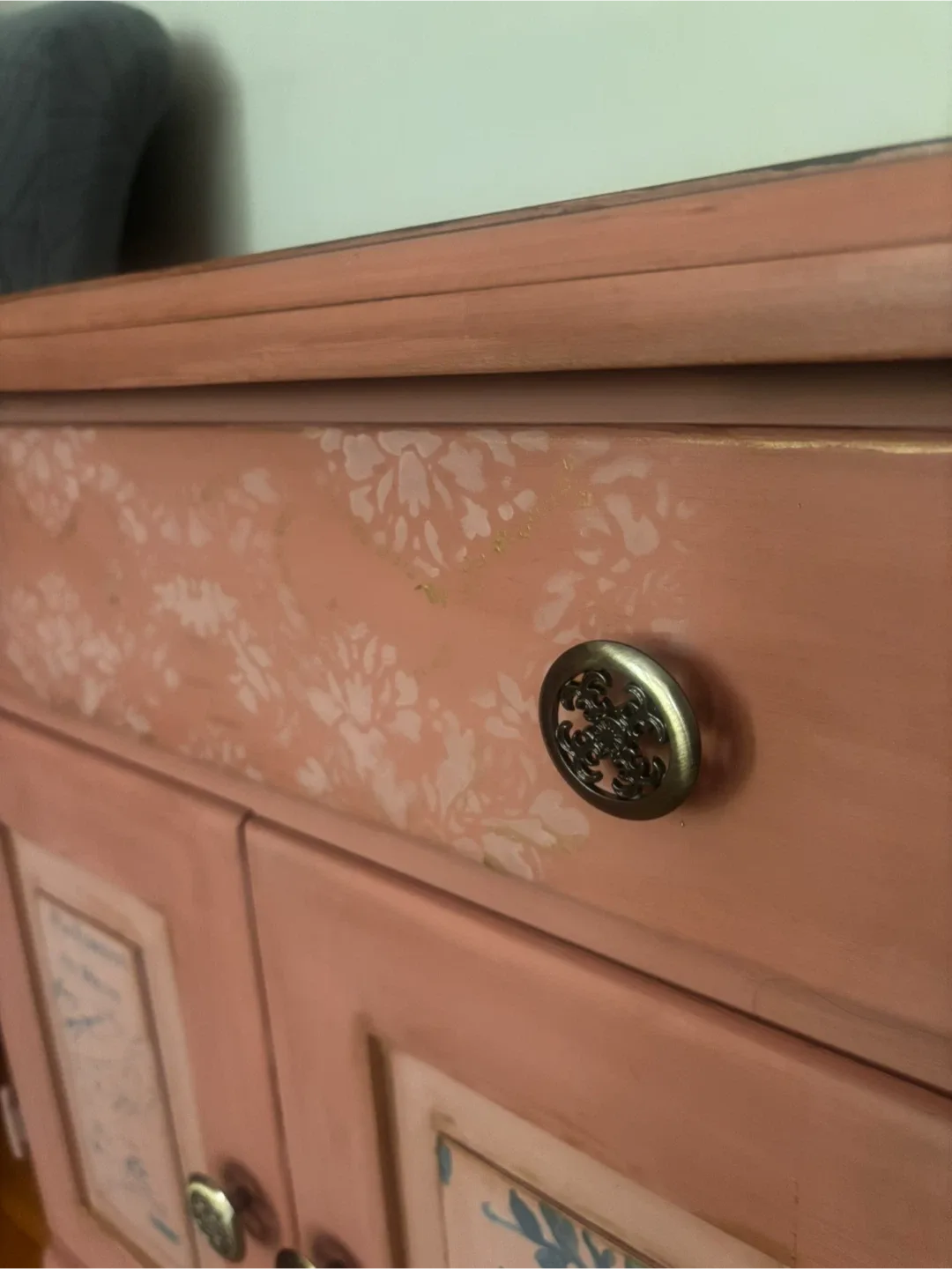Painted Accent Cabinet with Drawer image indicator(2)