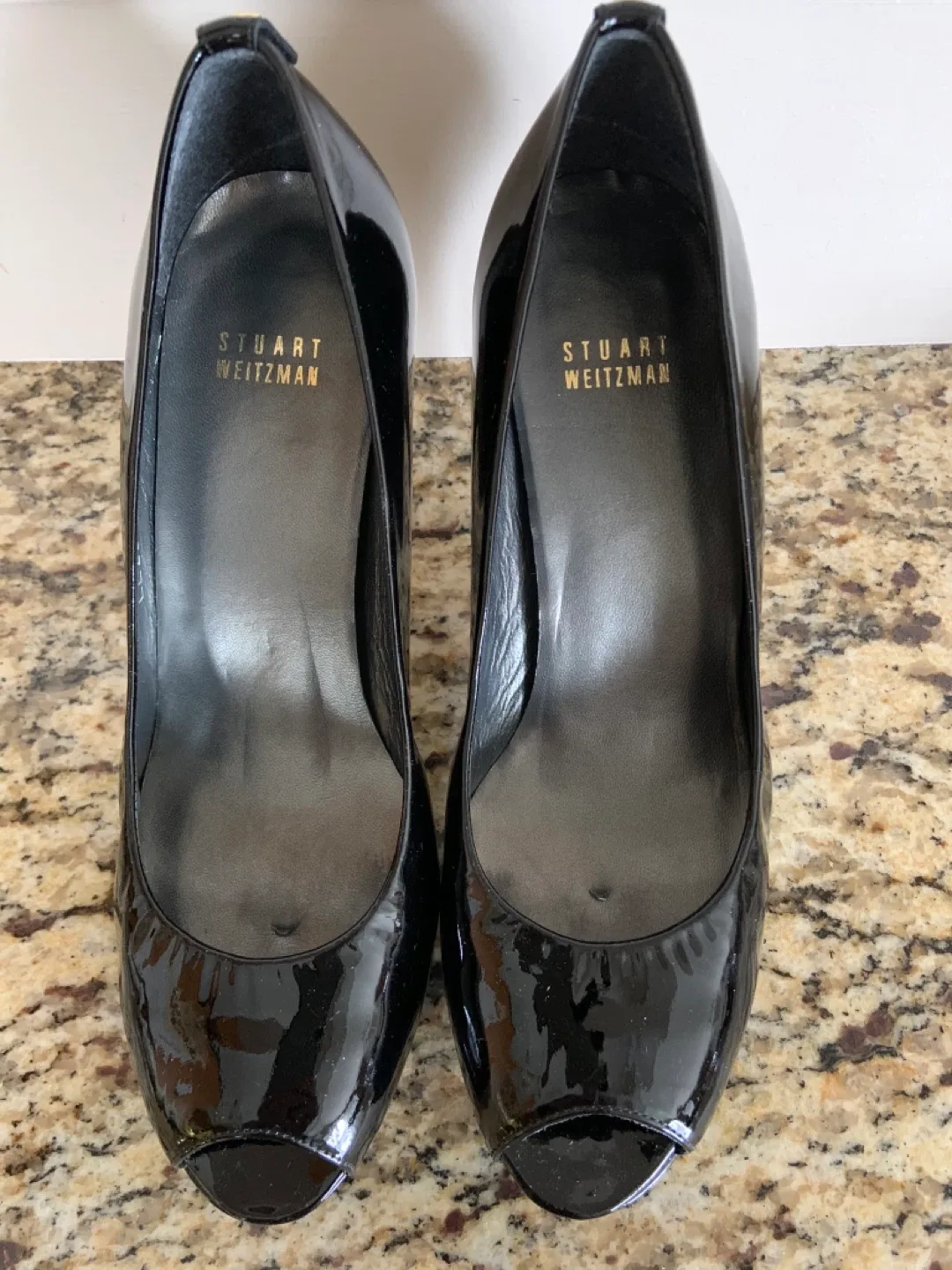 Stuart Weitzman Black Patent Leather Heels image indicator(2)