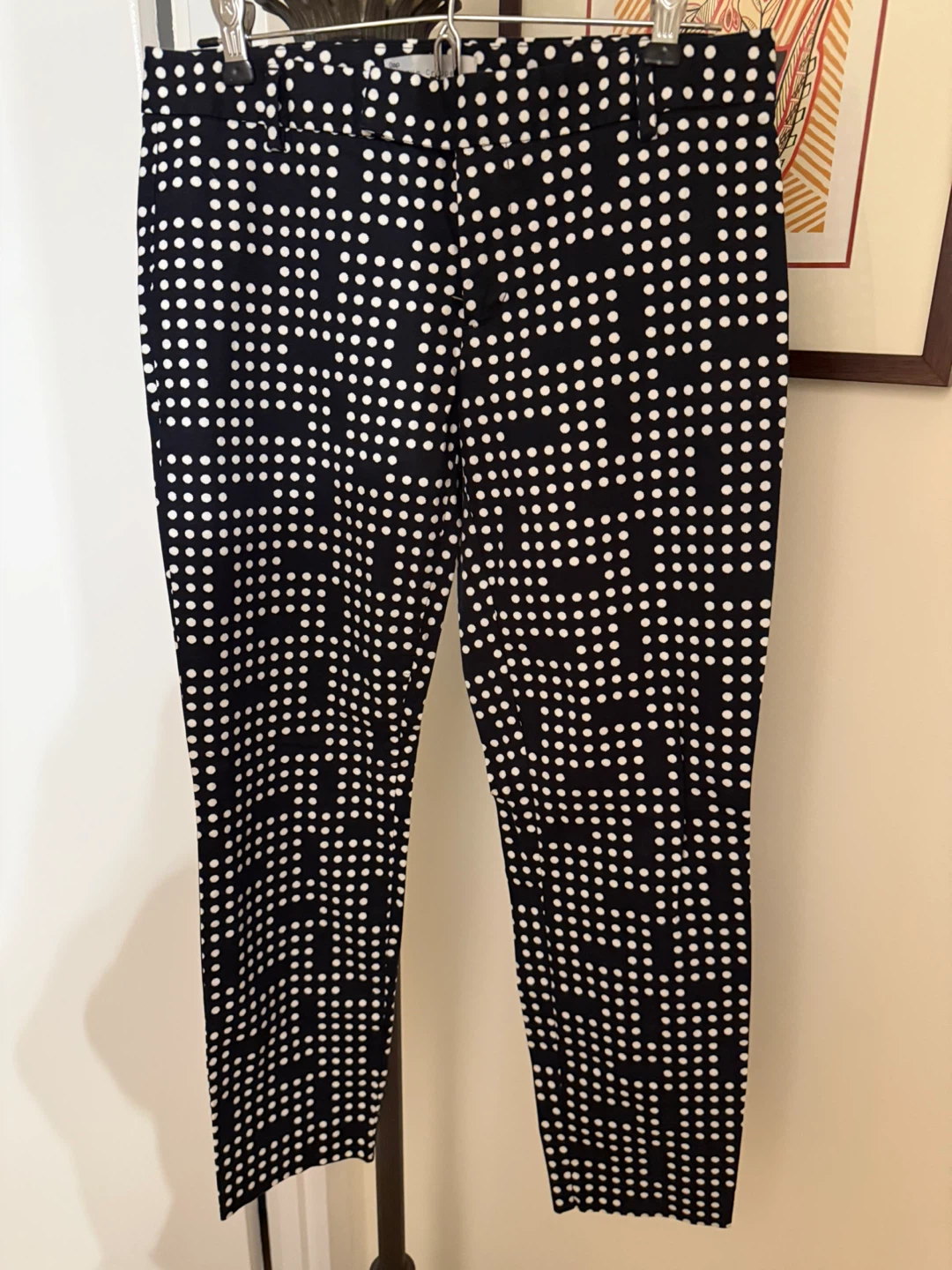 Gap Black & White Polka Dot  slim cropped Pants - photo 2