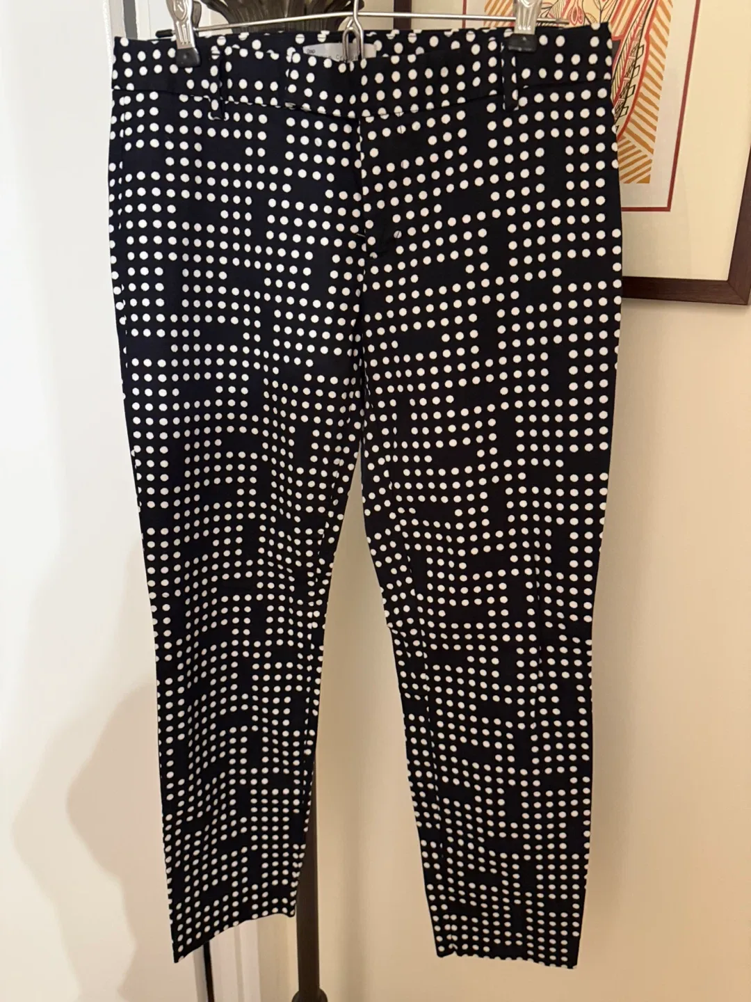 Gap Black & White Polka Dot  slim cropped Pants image indicator(2)