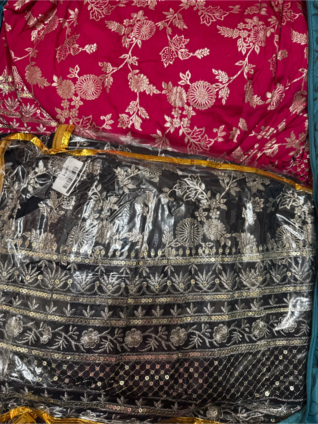 Black & Silver Embroidered Lengha