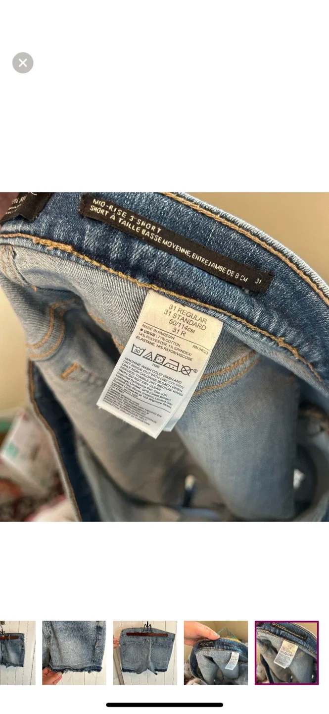 Banana Republic Denim Cutoff Shorts - Size 31 image indicator(5)