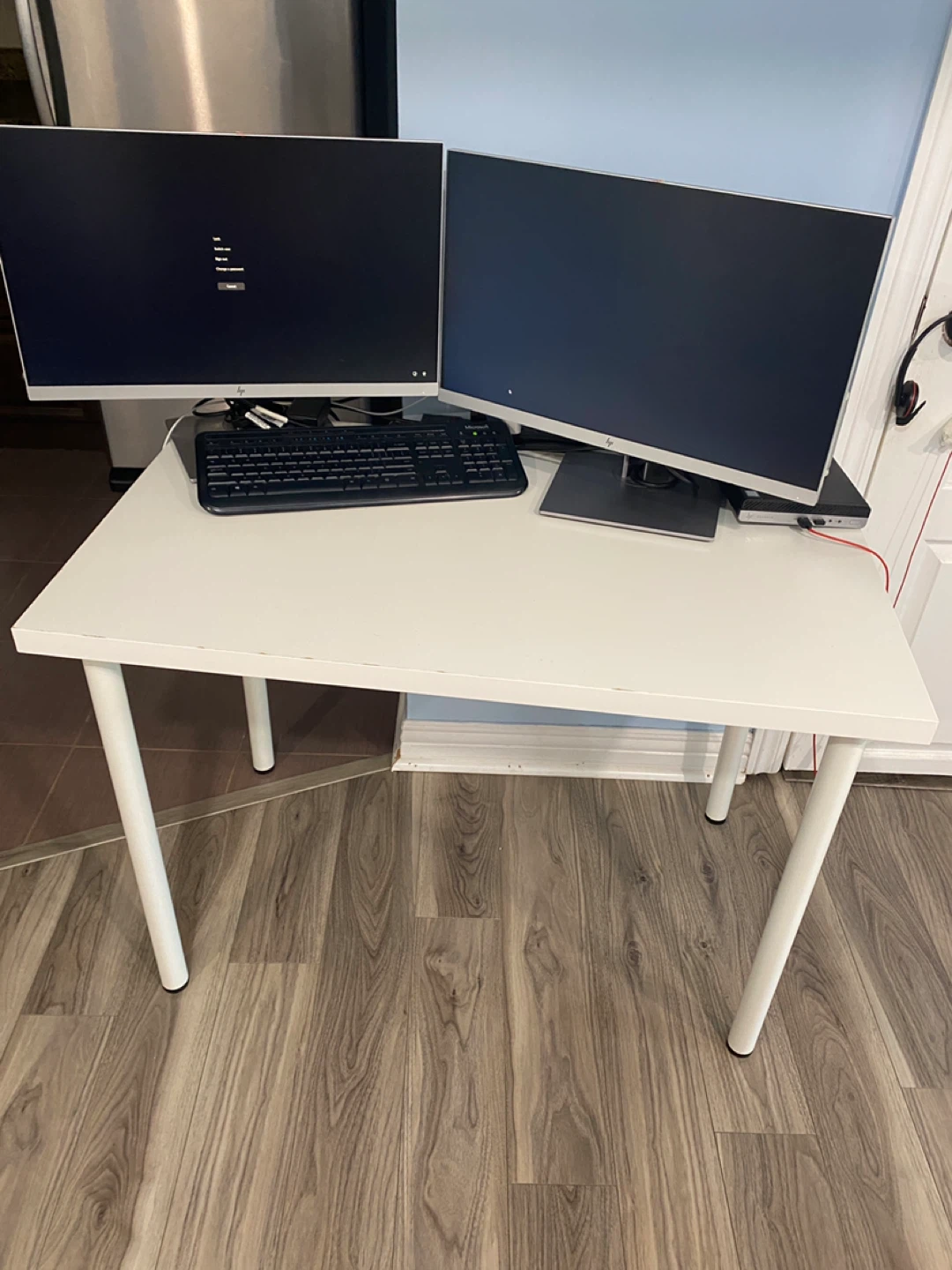 IKEA White Desk, 39x23 inches - photo 3